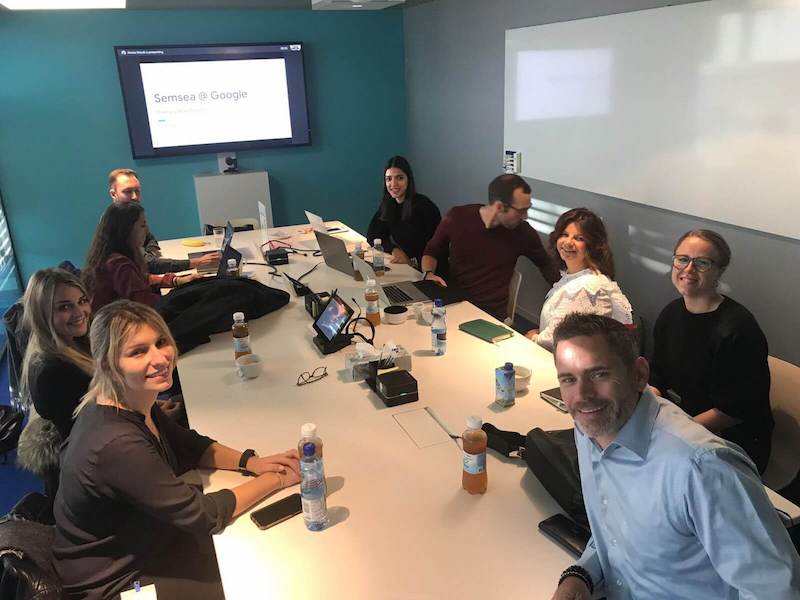 SEMSEA Team im Google Hauptquartier in Zürich